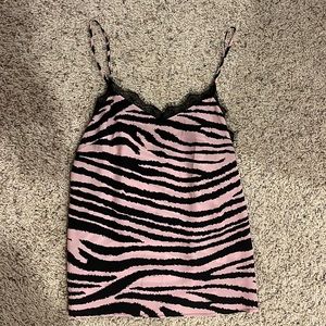 Acrobat Pink Zebra Tank
